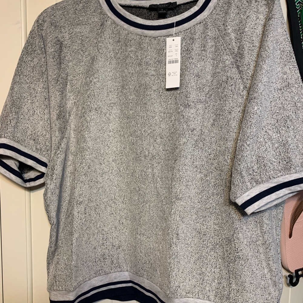 Jcrew towel terry short & shirt set (2 pieces) XL